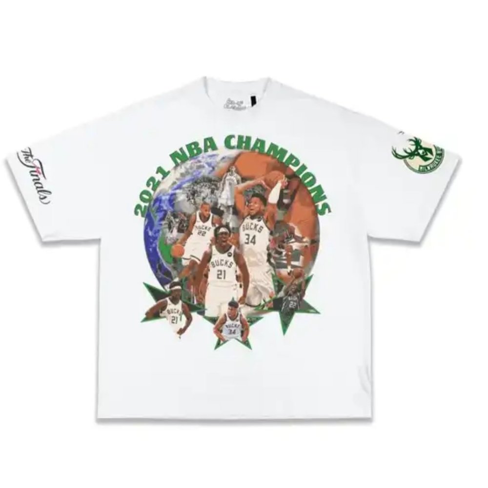 Sergio Calabasas Milwaukee Bucks Championship Tee FEAR THE DEER